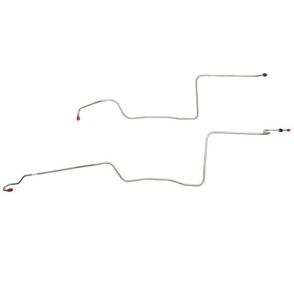 STC6101OM- 61 Ford Thunderbird w/MX Transmission, 2pc Transmission Cooler Line Set; Steel - SSTubes