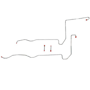 STC6201OM- 62 Ford Thunderbird w/ MX Transmission, 4pc Transmission Cooler Line Set; Steel - SSTubes