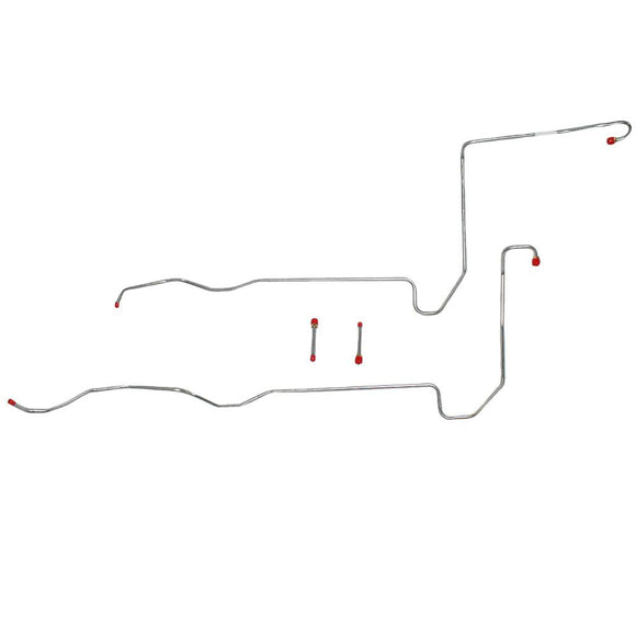 STC6201OM- 62 Ford Thunderbird w/ MX Transmission, 4pc Transmission Cooler Line Set; Steel - SSTubes