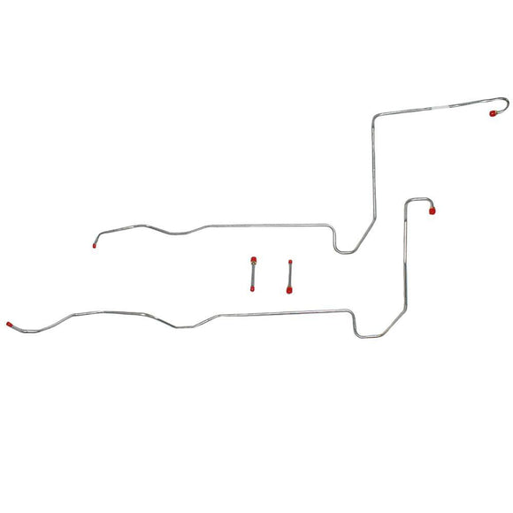 STC6301SS- 63 Ford Thunderbird w/MX Transmission, 4pc Transmission Cooler Line Set; Stainless - SSTubes