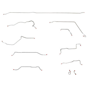 TCK5102OM- 51-55 Series 1 Long Bed Brake Lines; Complete Brake Line Kit; Steel - SSTubes