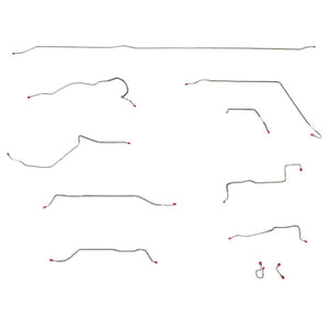 TCK7100OM- 71 GM Long Bed, Power, Coil, Outboard; Complete Brake Line Kit; Steel - SSTubes