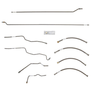 TGL9401SS- 88-95 Chevy K1500 88-95 GMC K1500 Regular Cab/Long Bed 4wd 5.7L Engine Fuel Line Kit; Stainless - SSTubes