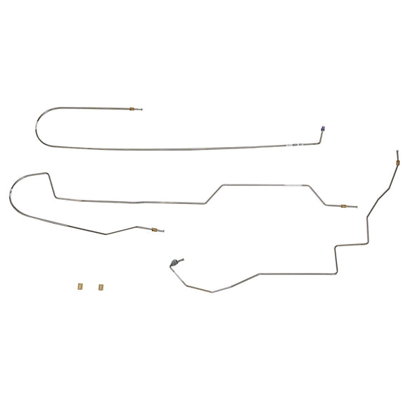 TIN0145OM - 01-02 FORD EXPLORER SPORT TRAC 4X4 FRONT TO REAR BRAKE LINES; Steel - SSTubes