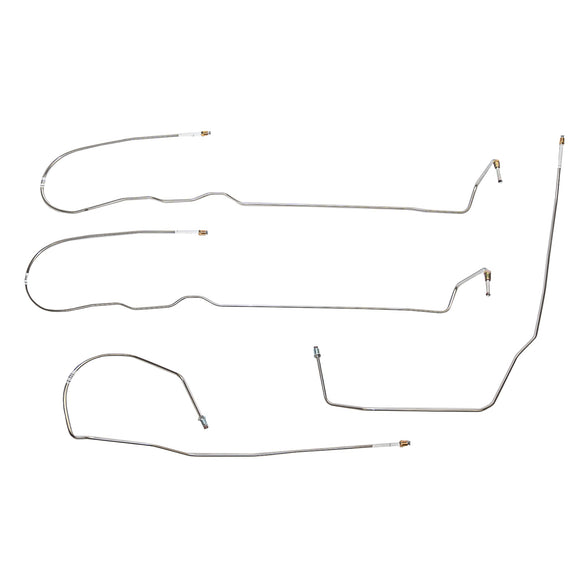 TIN0802OM - 2008-14 Chevy Tahoe w/ 4WD, 5.3L engine; Intermediate Brake Line Kit; Steel - SSTubes