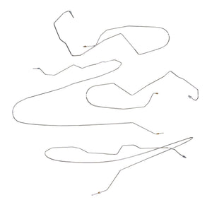 TIN1242SS - 2011-15 Ford F-350, w/ Crew Cab and Short Bed, Traction Control; Intermediate Brake Line Kit; Stainless - SSTubes