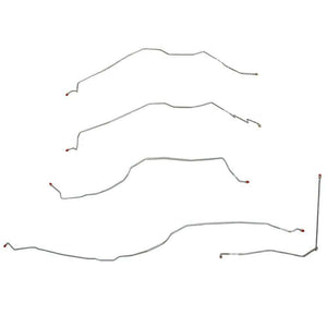 TKT0012SS - 00-02 GM SUV 4wd or 2wd w/Torsion Bars; Front Brake Line Kit; Stainless - SSTubes