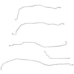 TKT0101SS- 01-07 GM 2500HD/3500 Truck Front Brake Line Kit; Stainless - SSTubes