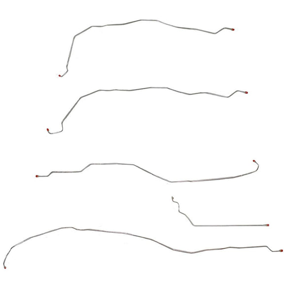 TKT0101SS- 01-07 GM 2500HD/3500 Truck Front Brake Line Kit; Stainless - SSTubes