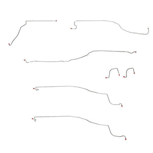 TKT0303SS- 03-04 Silverado/Sierra 1500, 2wd, R Disc, Front Brake Line Kit; Stainless - SSTubes