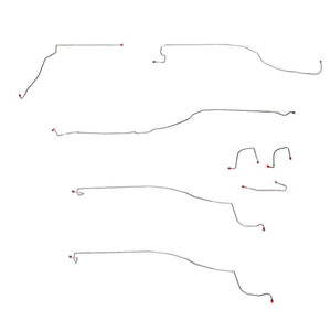 TKT0313OM- 03-06 GM 1500 SUV, 2WD, w/ Coil Spring Front Suspension; Front Brake Line Set, w/ Traction Control (6 Port ABS Box) Models; Steel - SSTubes