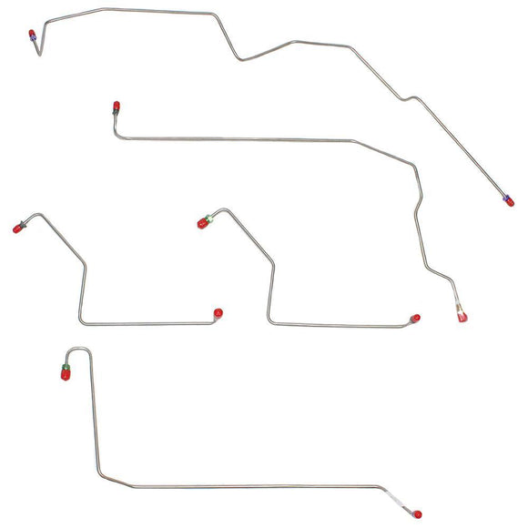 TKT0441SS- 04-08 F-150 4WD Front Brake Line Kit; Stainless - SSTubes