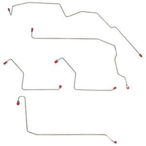 TKT0442SS - 05-08 F-150 2WD, Built After 11/28/2004, Front Brake Line Kit; Stainless - SSTubes