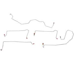 TKT0661OM- 06-08 Chevy HHR Disc/Drum, AWABS, Except SS Model, Front Brake Line Kit; Steel - SSTubes