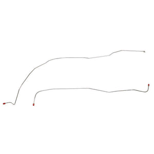 TKT4841OM- 48-52 Ford F1 Pickup w/ Standard Drum Brakes, Front 2pc Brake Line Set; Steel - SSTubes