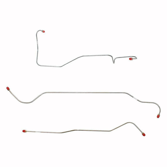 TKT5202SS- 52 Chevy/GMC 3/4 Ton Truck, Front 3pc Brake Line Set; Stainless - SSTubes