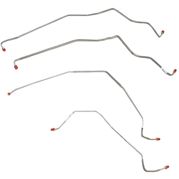 TKT8101SS- 81-88 K3500, 89-91 V3500, No Anti-Lock Brakes, Front Brake Line Set; Stainless - SSTubes