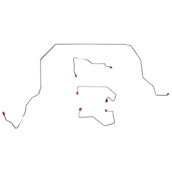 TKT8741OM- 90-96 Ford F-150 Front Brake Line Set; Steel - SSTubes