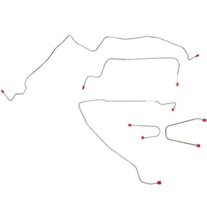 TKT9532SS- 95-00 GM 2500/3500 2wd Front Brake Line Kit; Stainless - SSTubes