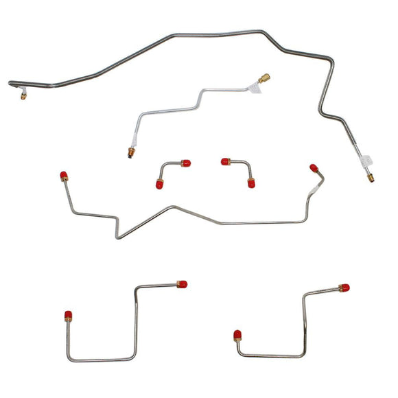 TKT9711OM- 00-05 GM S-Series 2wd Front Brake Line Kit; Steel - SSTubes