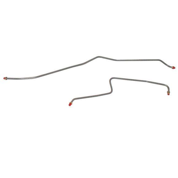 TRA0004OM- 01-07 GM 3500 Dually Rear Axle Brake Line Set; Steel - SSTubes