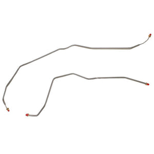 TRA0311OM- 01-05 GM 1500HD, 2500, Suburban, Yukon XL w/ Quadrasteer; Rear Axle Brake Line Set; Steel - SSTubes