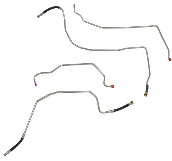 TTC0311OM - 00-06 GM SUV Full Size Transmission Cooler Line Set, With NO Auxiliary Cooler; Steel - SSTubes