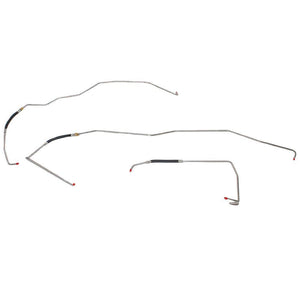 TTC7601OM- 76-80 Chevy C10/20, GMC C1500/2500 2wd, Small Block, Turbo-Hydramatic 350/400 Transmission Cooler Line Set; Steel - SSTubes