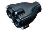 Billet Y Manifold -16AN ORB Female to 2x-12AN ORB Female