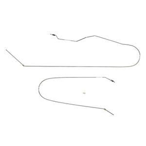 WIN9351SS- 93-95 Jeep Wrangler, non-ABS, Intermediate Brake Lines; Stainless - SSTubes