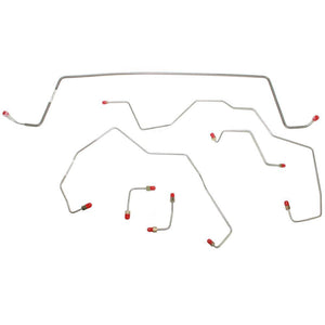 WKT0243OM- 02-07 Liberty, 3.7L V6, 4wd, Traction Control, ABS, Front Brake Line Kit; Steel - SSTubes