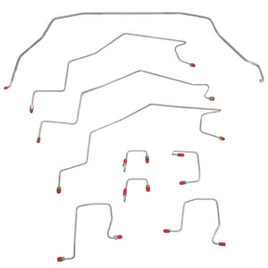 WKT9806SS- 98-02 Ram 2500, 3500 2wd, AWABS, Front Brake Line Kit; Stainless - SSTubes