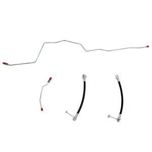 WRA0102SS- 01-02 Dodge Ram 2500 Automatic 5.9 L6/ V10 Dana 70 w/ Disc Rear Axle Brake Lines; Stainless - SSTubes