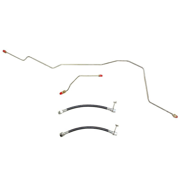 WRA0103OM - 01-02 Dodge Ram 2500/3500 Dana 80; Rear Axle Brake Lines; Steel - SSTubes