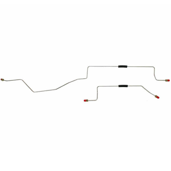 WRA0241OM- 02 Jeep Liberty, 4x4, non-ABS, No Traction Control, Disc/Drum Rear Axle Lines; Steel - SSTubes