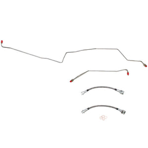 WRA0242SS- 03-05 Jeep Liberty, with or without ABS, Rear Brake Line, Stainless - SSTubes