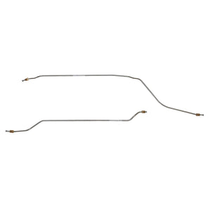 XRA6602OM- 66-67' Chevy Chevy II/Nova; 2pc Rear Axle Brake Line Set; Steel