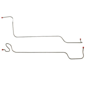 XTC6601OM- 66-67 Chevy II/Nova; Powerglide Transmission Cooler Lines w/o Spacer at Radiator; Steel - SSTubes