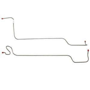 XTC6602OM- 66-67 Chevy II/Nova, Powerglide Transmission Cooler Lines, w/ 3" Spacer at Radiator; Steel - SSTubes