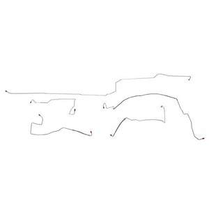 YKT9901OM- 99-04 Chrysler 300 M/LHS, AWABS, w/ Traction Control, Front Brake Line Set; Steel - SSTubes