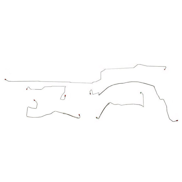 YKT9901OM- 99-04 Chrysler 300 M/LHS, AWABS, w/ Traction Control, Front Brake Line Set; Steel - SSTubes