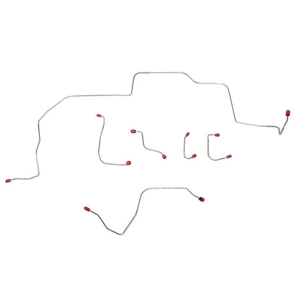 ZKT6901OM- 69 Ford Mustang Boss 429, Power Disc Brakes; Front 6pc Brake Line Set; Steel - SSTubes