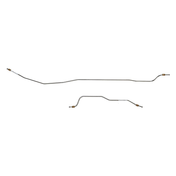 ZRA6401SS- 64-66 Ford Mustang, 6cyl. Rear Axle Brake Lines, 2pc Set; Stainless - SSTubes