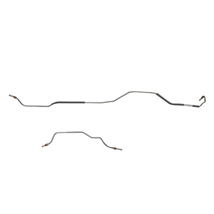 ZRA6702OM- 67-69 Ford Mustang, w/ 8" Rear Axle, Rear Brake Lines, 2pc Set; Steel - SSTubes