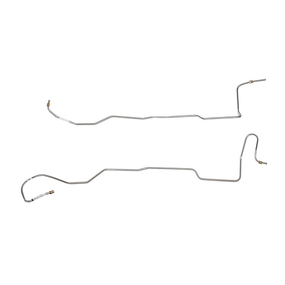 ZTC6601SS- 66 Ford Mustang, 6cyl. C4 2pc Transmission Cooler Line Set; Stainless - SSTubes