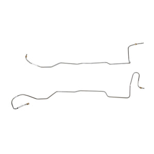 ZTC6601OM- 66 Ford Mustang, 6cyl. C4 2pc Transmission Cooler Line Set; Steel - SSTubes