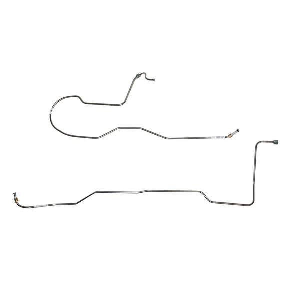 ZTC6701OM- 67-70 Ford Mustang, 6cyl. C4 Transmission Cooler Line, 2pc Set; Steel - SSTubes