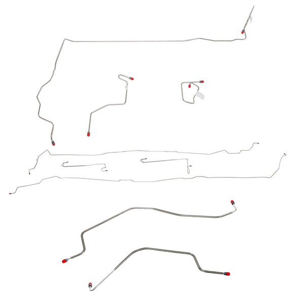 CBK0067OM - 06-10 Hummer H3; Complete Brake Line Kit; Steel - SSTubes