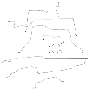 CBK0089OM- 95-97 Dodge Ram 1500, 4wd. AWABS, Ext Cab/Short Bed; Complete Brake Line Kit; Steel - SSTubes