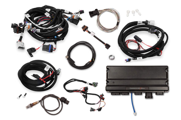 Holley EFI- 550-920T TERMINATOR X MAX 58X/4X EV1 LS MPFI KIT WITH TRANSMISSION CONTROL - WITHOUT 3.5